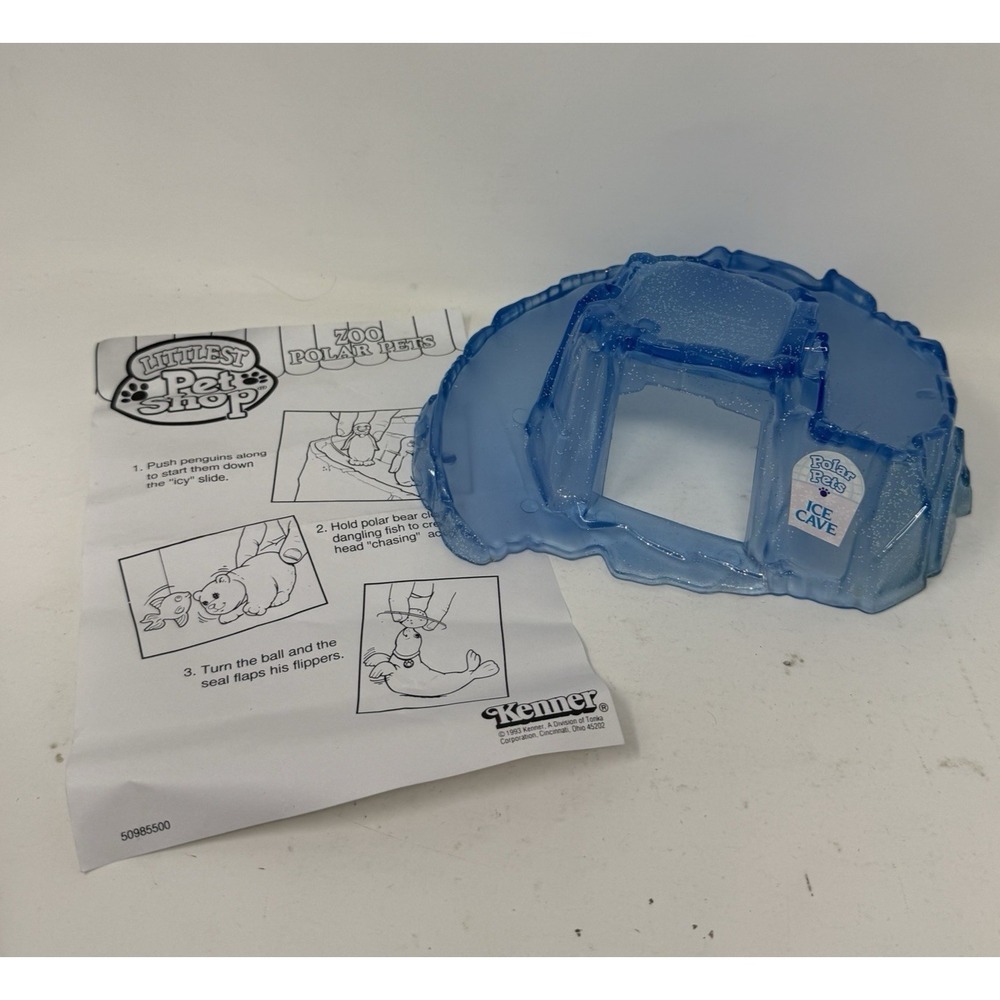 Kenner 1993 Littlest Pet Shop Zoo - Polar Pets PLAYSET  Replacement Ice Slice